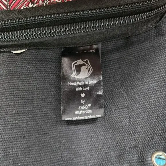 Zand Amsterdam Mini Skirt Womens OS Maroon Corduroy Reversible W Purse Boho - Picture 6 of 14